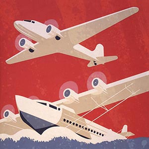 By Air Canvas Prints