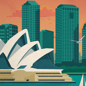 Australia Canvas Artwork