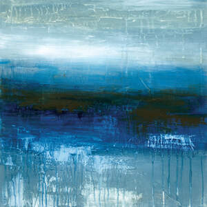 Blue Abstract Canvas Art Prints