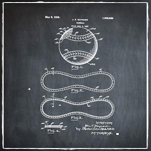 Sports Blueprints Canvas Artwork