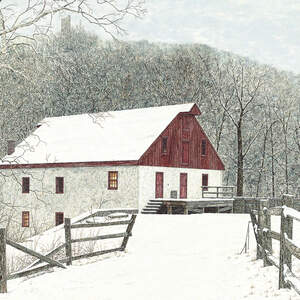 Rustic Winter Canvas Art