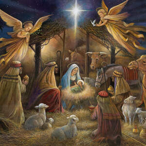 Religious Christmas Canvas Prints
