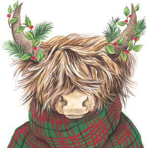 Holiday Animals Canvas Art