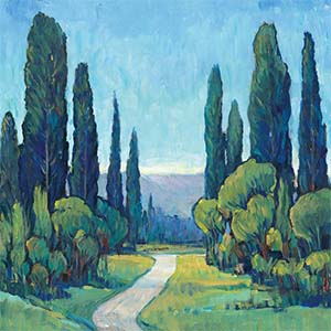 Cypress Trees Canvas Artwork