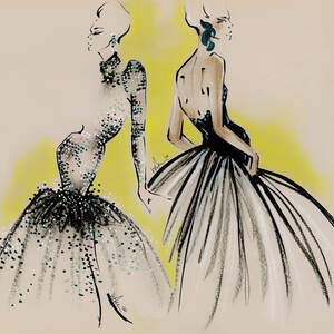 Fashion Illustrations Canvas Artwork