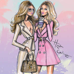 Fashion Illustrations Canvas Artwork