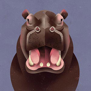 Hippopotamuses Canvas Prints