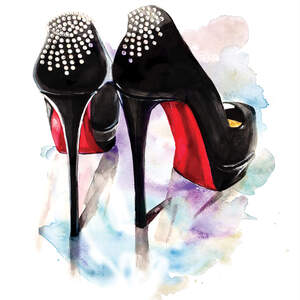 Louboutin Canvas Artwork