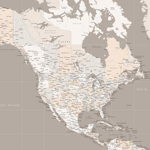 North America Canvas Prints