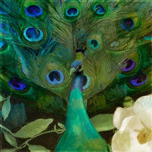 Peacocks Canvas Artwork
