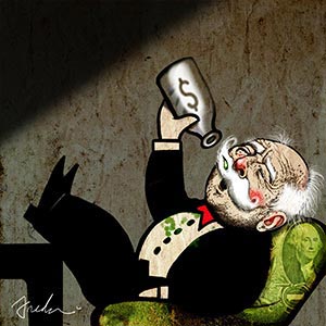 Satirical Humor Canvas Artwork
