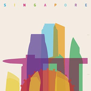 Singapore Canvas Art