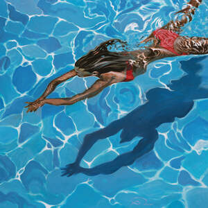 Swimming Canvas Prints