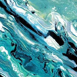 Teal Abstract Art Prints