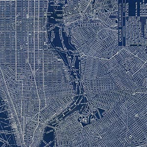 Urban Maps Canvas Prints