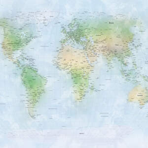 World Maps Canvas Art