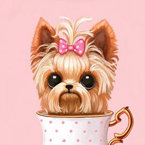 Yorkshire Terriers Canvas Art Prints